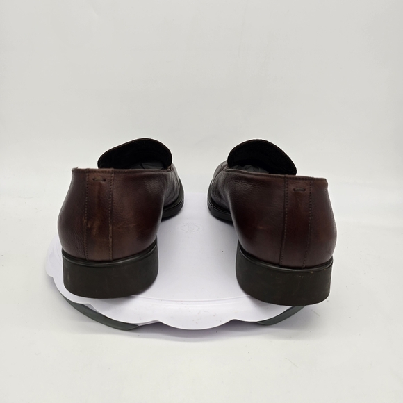 Via Spiga Dress Shoe Men's 11 Loafers Slip On Brown Made In Italy - Picture 7 of 10